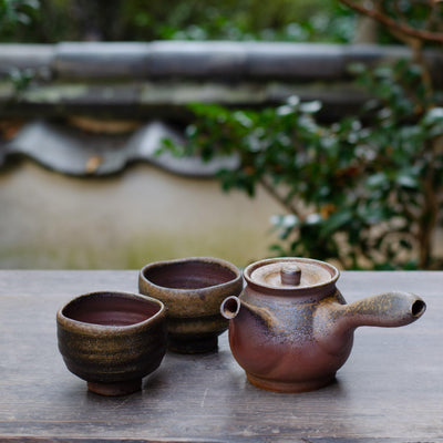 Bifu Kimura - Premium Bizen Tea Set - imprintspace.com