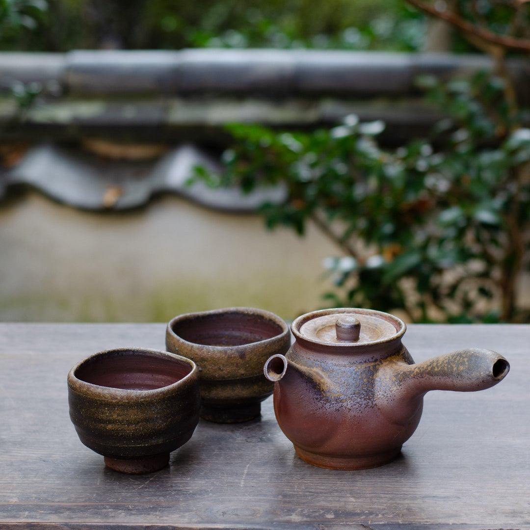 bizen pot 2.5号MID 6個セット Premium Bizen Tea Set – Imprint